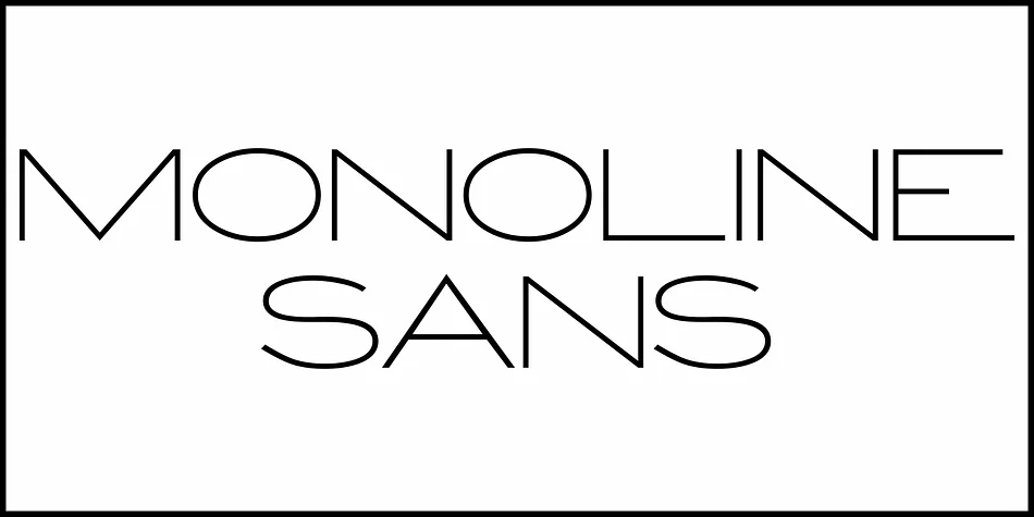 MONOLINE SANS JNL by Jeff Levine Fonts — Display Font — thumbnail 2