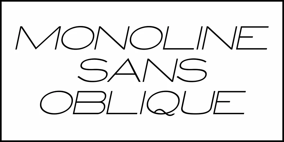 MONOLINE SANS JNL by Jeff Levine Fonts — Display Font — thumbnail 4