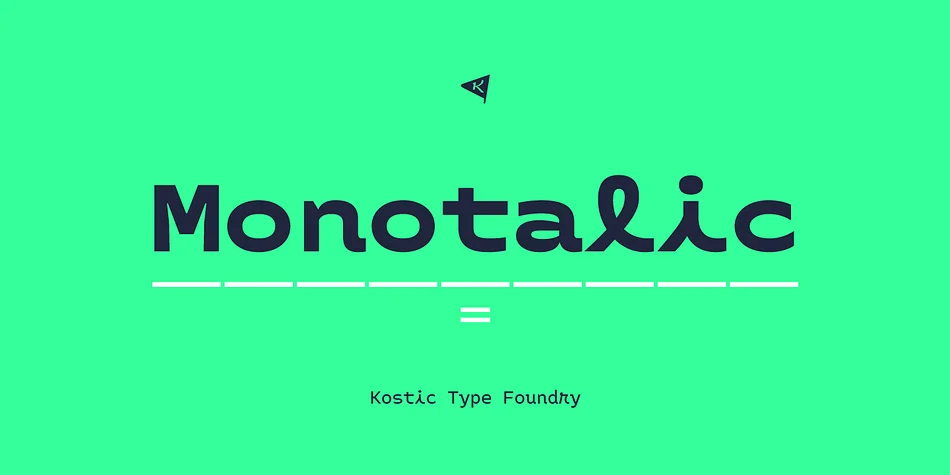Monotalic by Kostic Type Foundry — Decorative Font