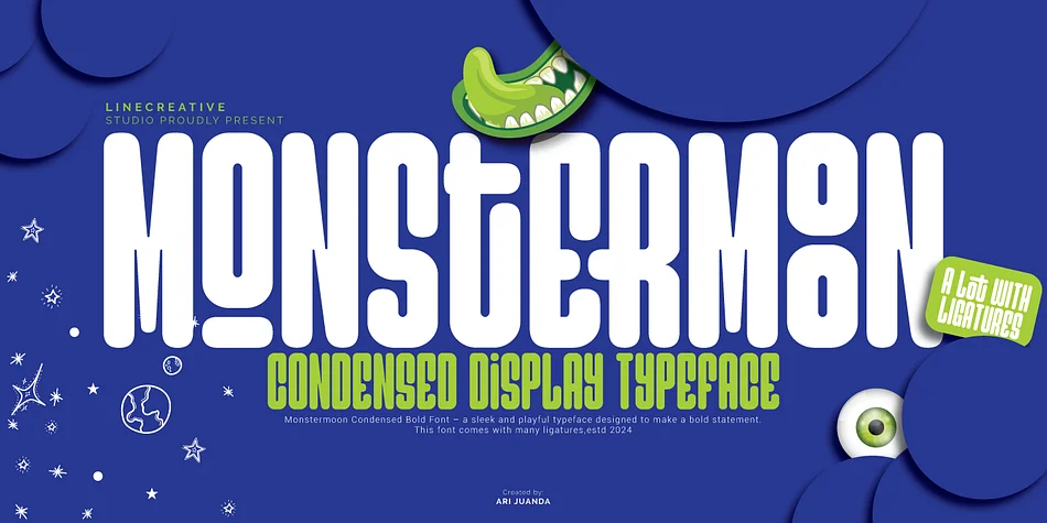 Monstermoon by Linecreative — Display Font