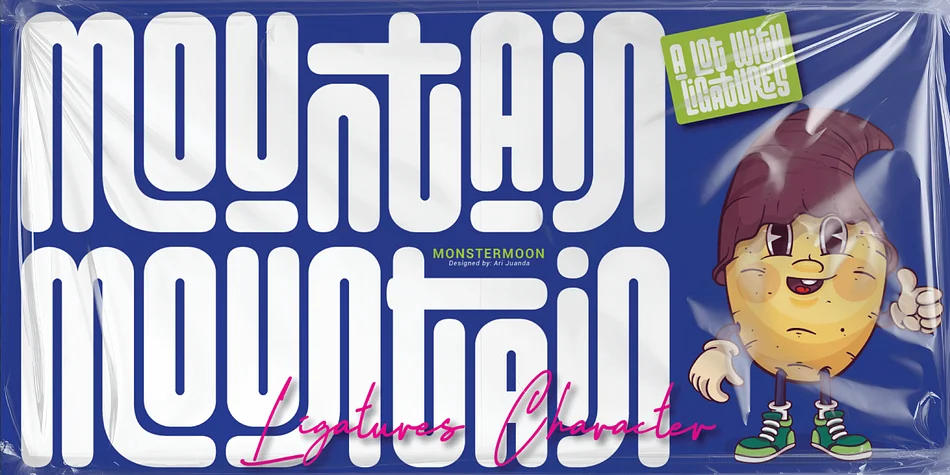 Monstermoon by Linecreative — Display Font — thumbnail 2