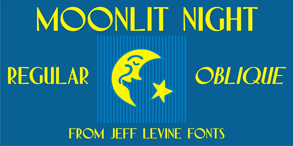 MOONLIT NIGHT JNL by Jeff Levine Fonts — Decorative Font