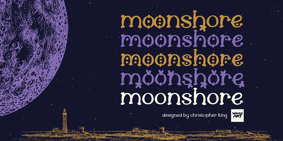 Moonshore by Wingsart Studio โ Decorative Font