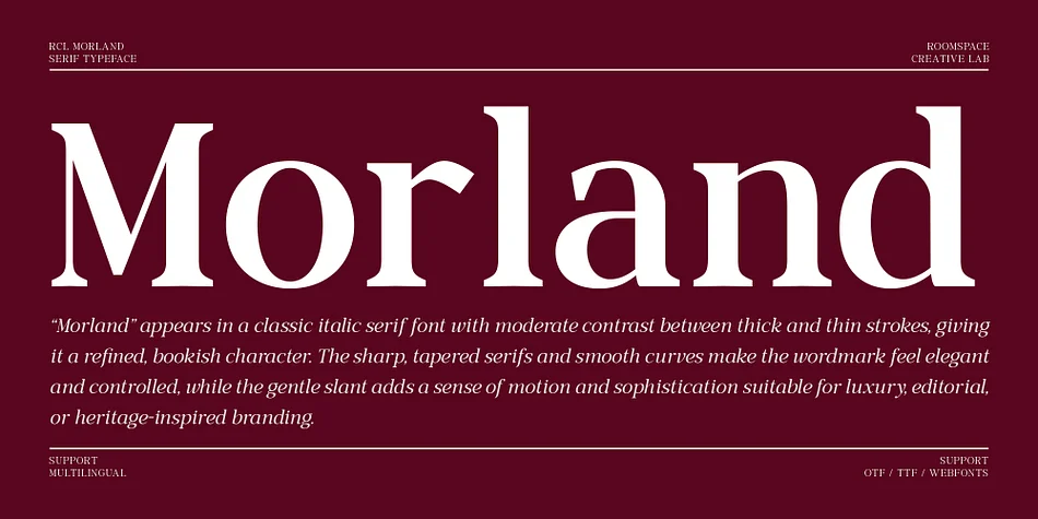 Morland by roomspace — Display Font — thumbnail 6