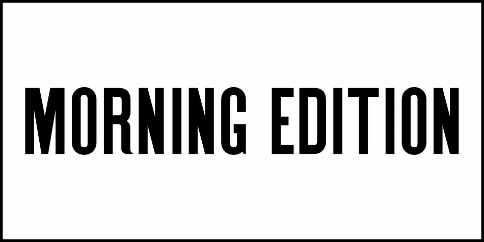 MORNING EDITION JNL by Jeff Levine Fonts — Display Font — thumbnail 2