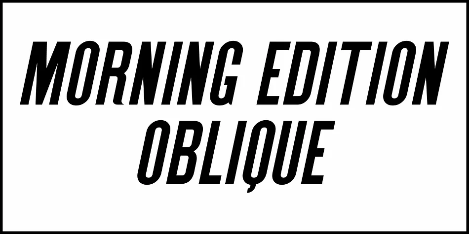 MORNING EDITION JNL by Jeff Levine Fonts — Display Font — thumbnail 4