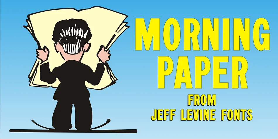 MORNING PAPER JNL by Jeff Levine Fonts — Display Font