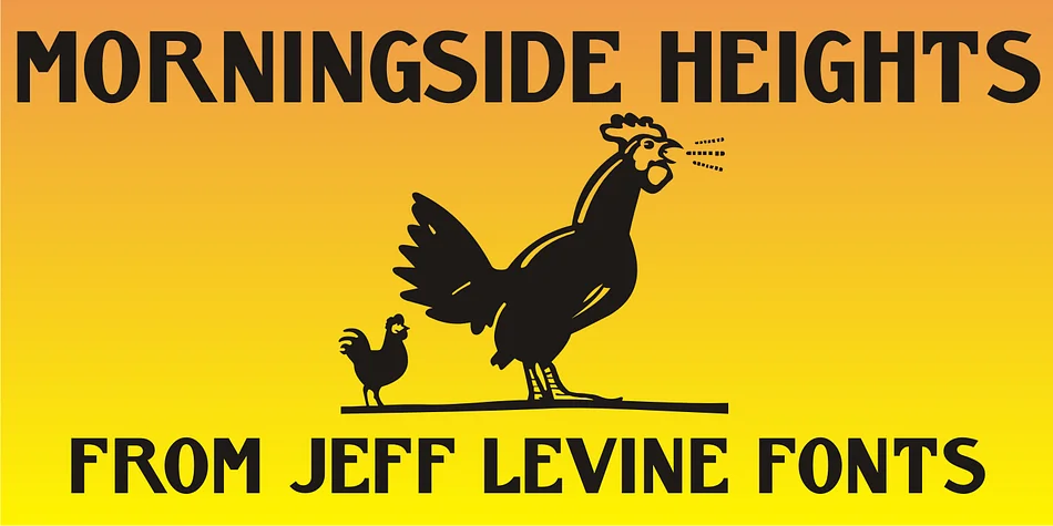 MORNINGSIDE HEIGHTS JNL by Jeff Levine Fonts β Decorative Font