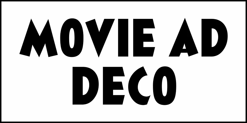 MOVIE AD DECO JNL by Jeff Levine Fonts — Display Font — thumbnail 2