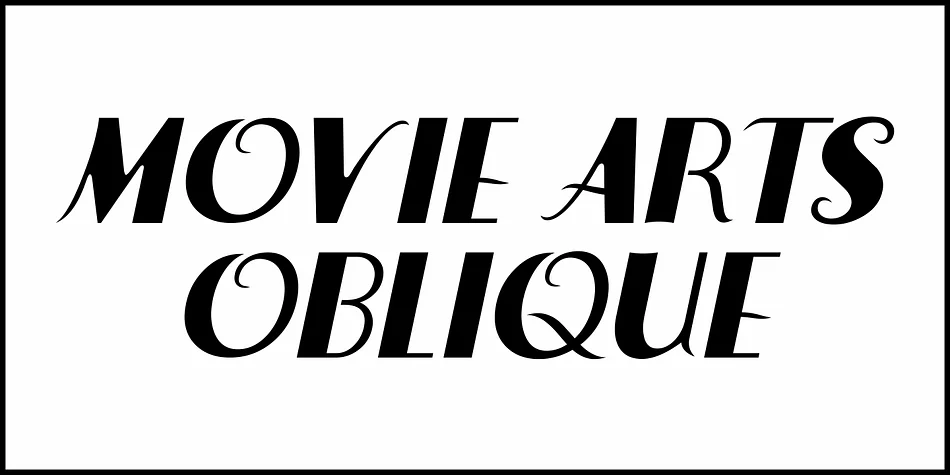 MOVIE ARTS JNL by Jeff Levine Fonts — Decorative Font — thumbnail 4