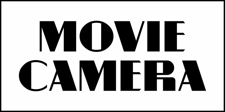 MOVIE CAMERA JNL by Jeff Levine Fonts — Decorative Font — thumbnail 2