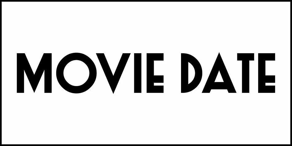MOVIE DATE JNL by Jeff Levine Fonts — Display Font — thumbnail 2