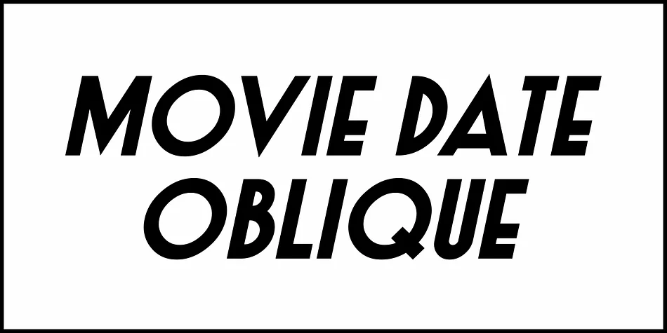 MOVIE DATE JNL by Jeff Levine Fonts — Display Font — thumbnail 4