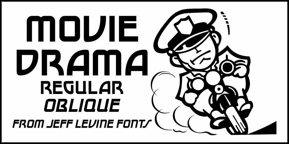 MOVIE DRAMA JNL by Jeff Levine Fonts — Decorative Font