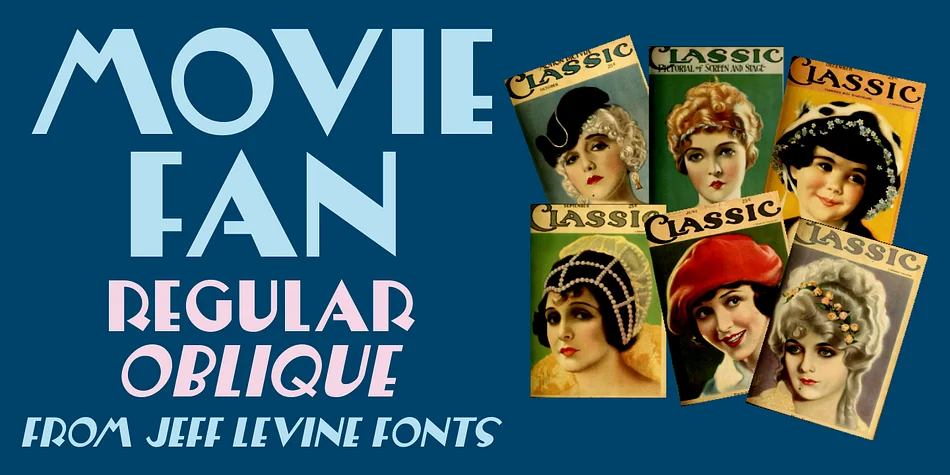 Movie Fan JNL by Jeff Levine Fonts — Display Font