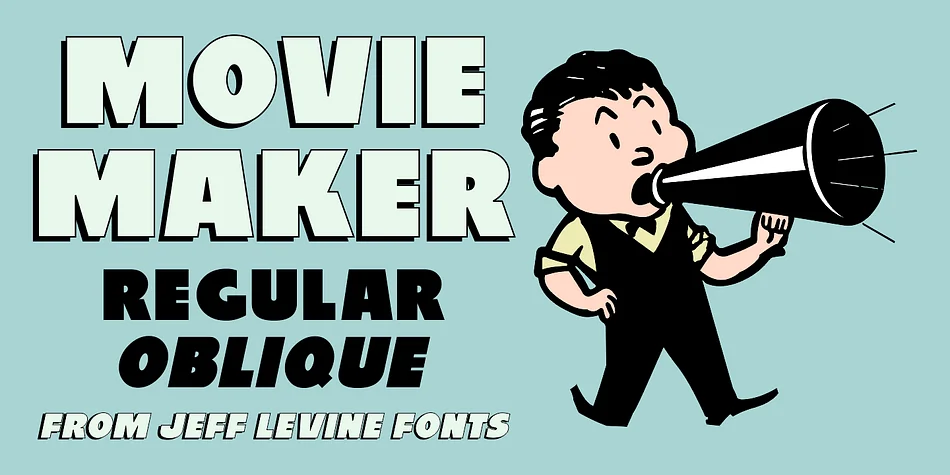 Movie Maker JNL by Jeff Levine Fonts — Display Font
