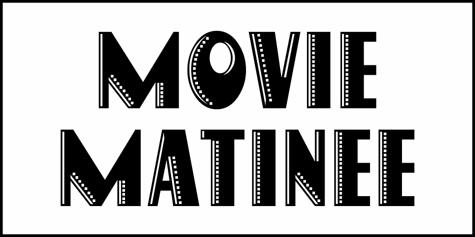 MOVIE MATINEE JNL by Jeff Levine Fonts — Display Font — thumbnail 2