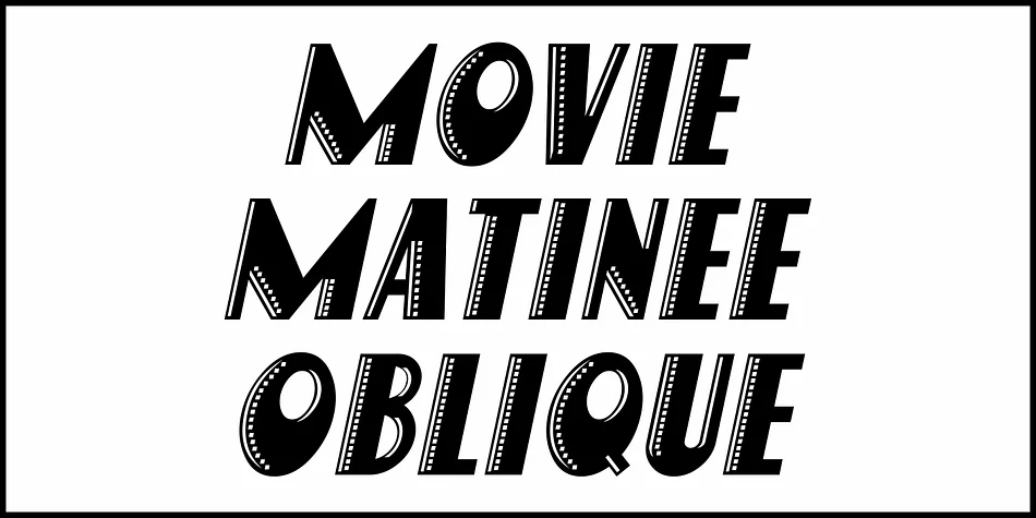 MOVIE MATINEE JNL by Jeff Levine Fonts — Display Font — thumbnail 4