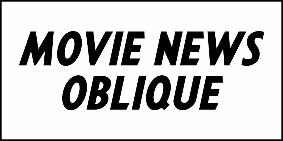 Movie News JNL by Jeff Levine Fonts — Display Font — thumbnail 4