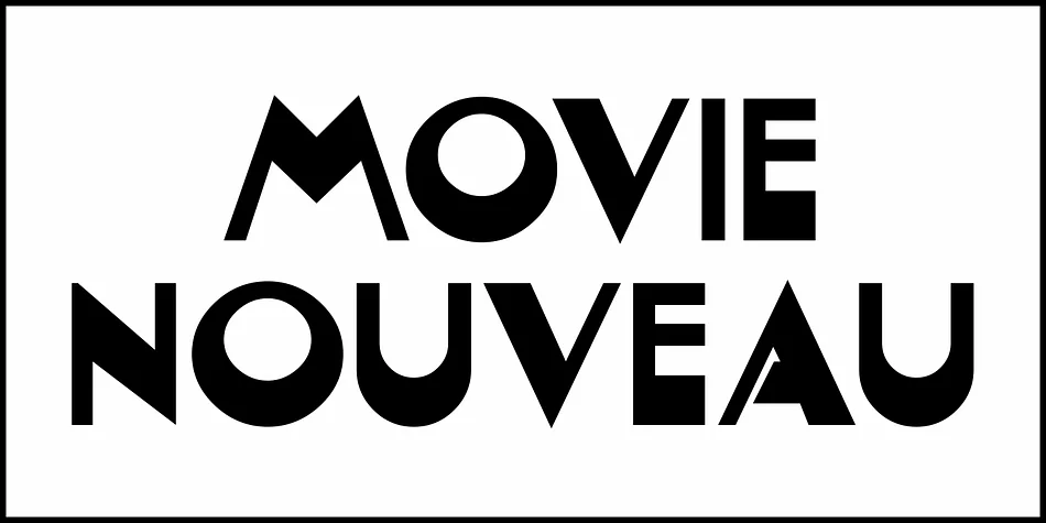 MOVIE NOUVEAU JNL by Jeff Levine Fonts — Decorative Font — thumbnail 2
