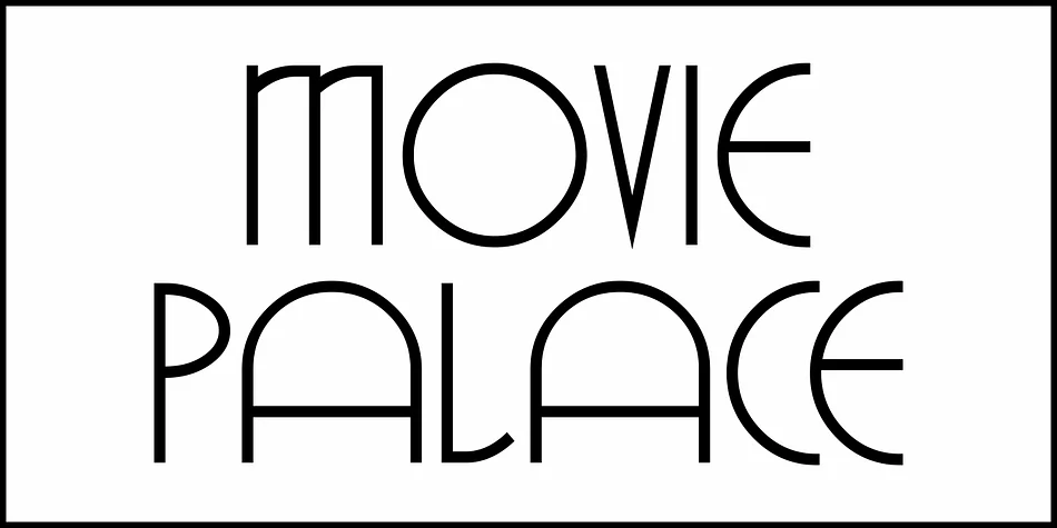 MOVIE PALACE JNL by Jeff Levine Fonts — Decorative Font — thumbnail 2