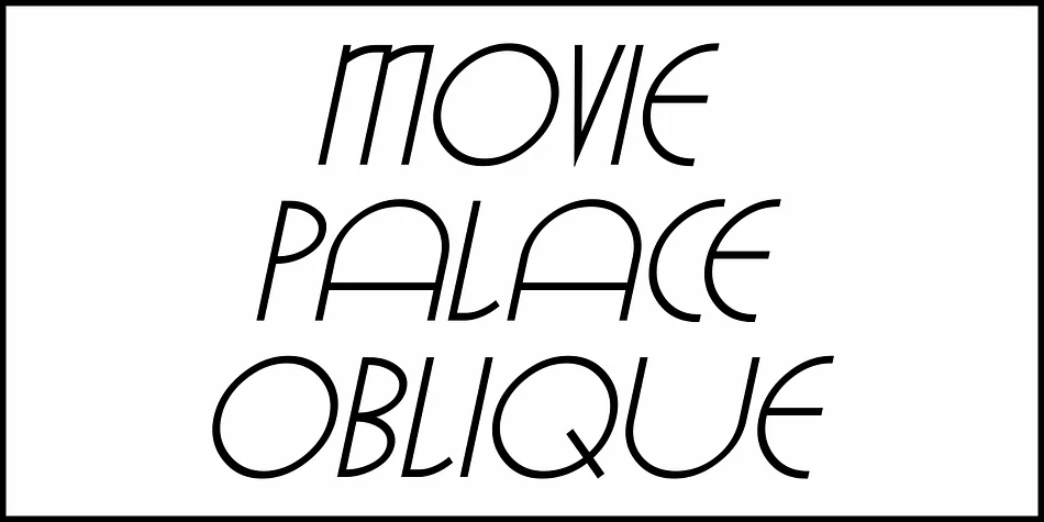 MOVIE PALACE JNL by Jeff Levine Fonts — Decorative Font — thumbnail 4