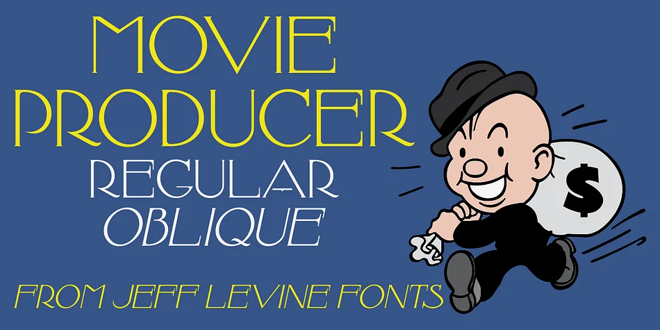MOVIE PRODUCER JNL by Jeff Levine Fonts — Decorative Font