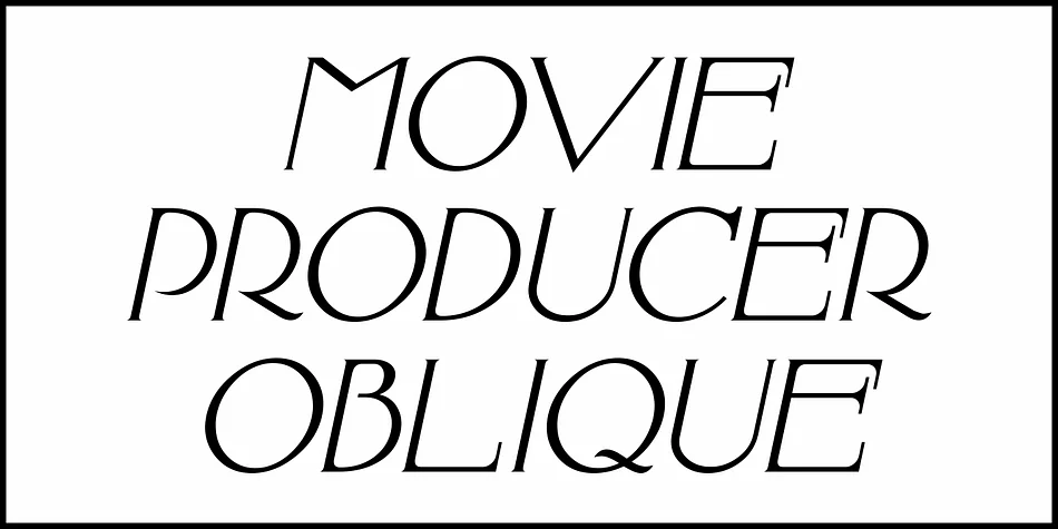 MOVIE PRODUCER JNL by Jeff Levine Fonts — Decorative Font — thumbnail 4