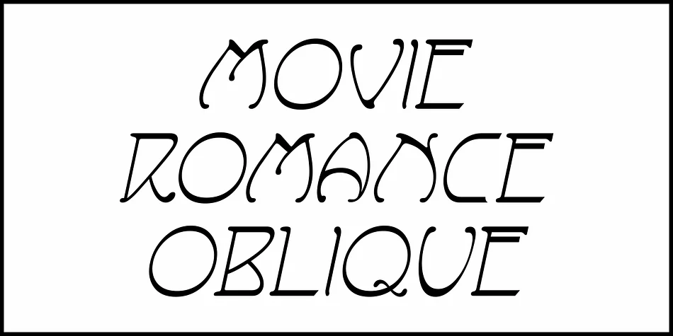 MOVIE ROMANCE JNL by Jeff Levine Fonts — Decorative Font — thumbnail 4