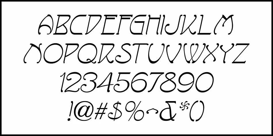 MOVIE ROMANCE JNL by Jeff Levine Fonts — Decorative Font — thumbnail 5