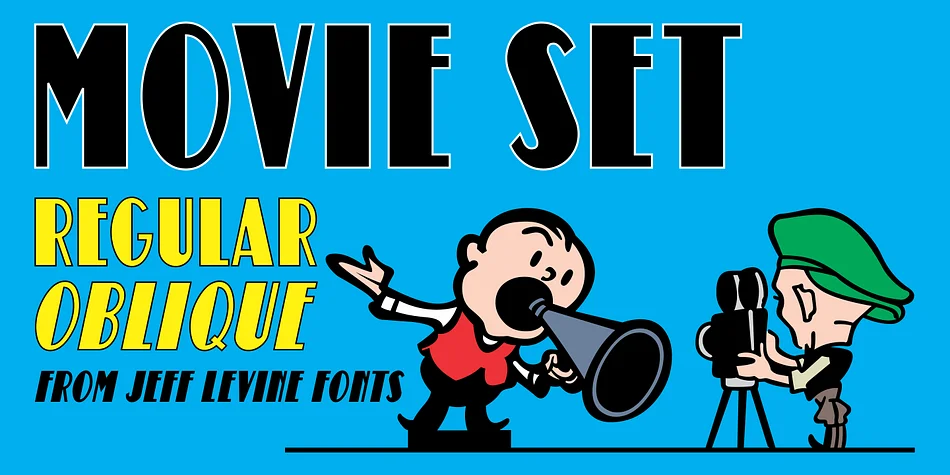 MOVIE SET JNL by Jeff Levine Fonts — Decorative Font