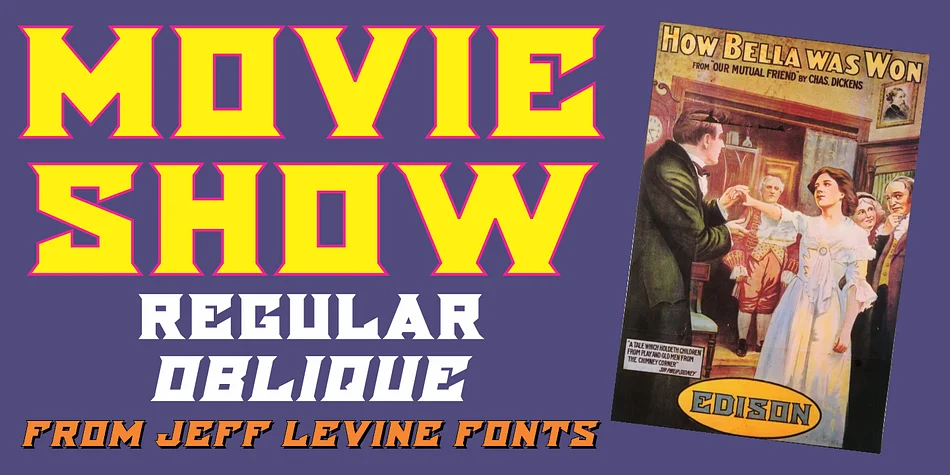 MOVIE SHOW JNL by Jeff Levine Fonts — Decorative Font