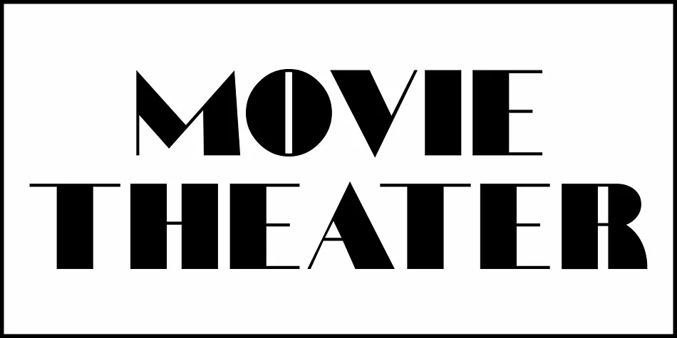 MOVIE THEATER JNL by Jeff Levine Fonts — Decorative Font — thumbnail 2