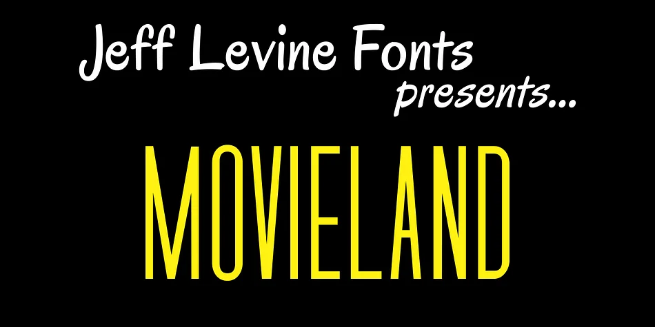 MOVIELAND JNL by Jeff Levine Fonts — Display Font