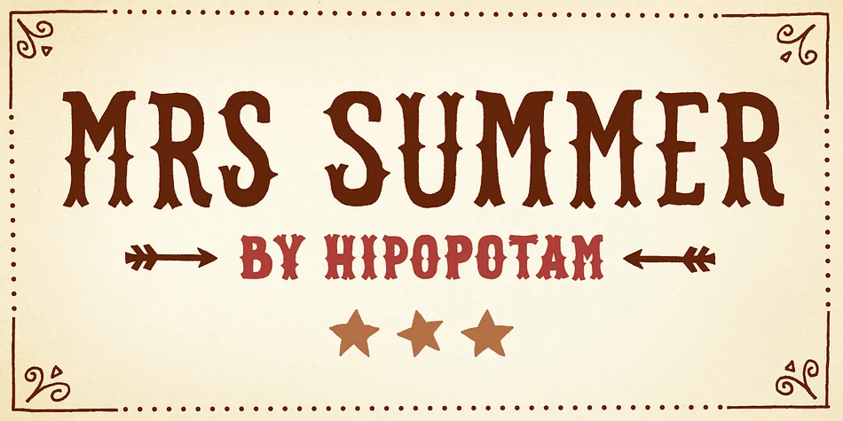 MRS SUMMER by Hipopotam Studio — Decorative Font