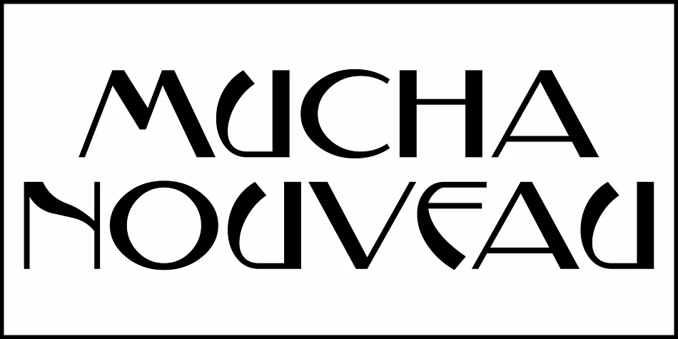 MUCHA NOUVEAU JNL by Jeff Levine Fonts — Decorative Font — thumbnail 2