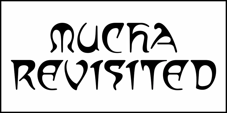 MUCHA REVISITED JNL by Jeff Levine Fonts — Decorative Font — thumbnail 2