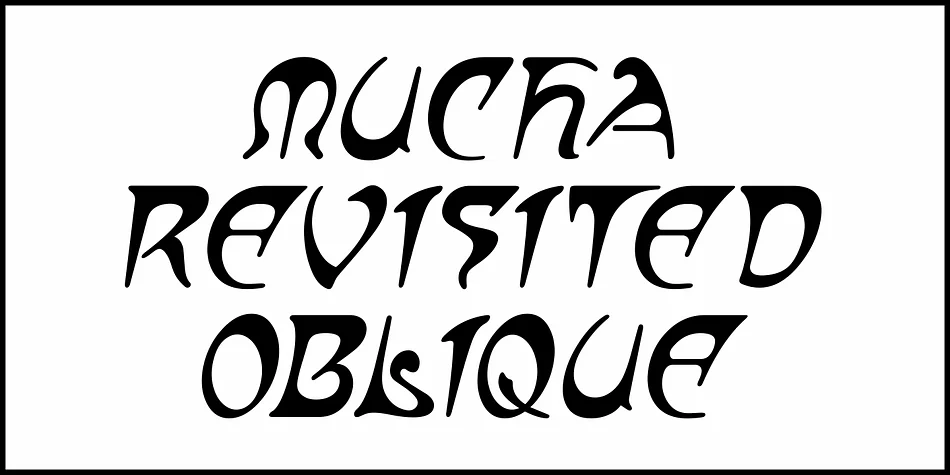 MUCHA REVISITED JNL by Jeff Levine Fonts — Decorative Font — thumbnail 4