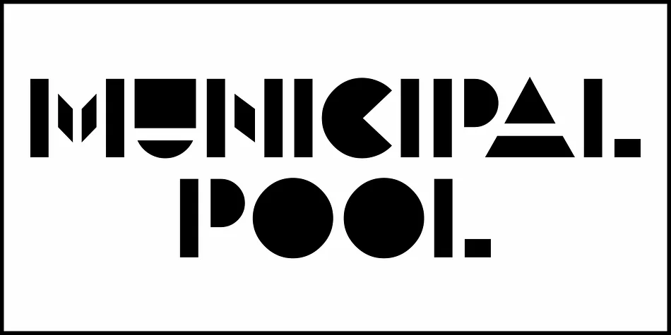 MUNICIPAL POOL JNL by Jeff Levine Fonts — Display Font — thumbnail 2