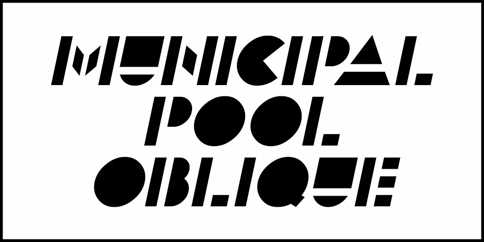 MUNICIPAL POOL JNL by Jeff Levine Fonts — Display Font — thumbnail 4