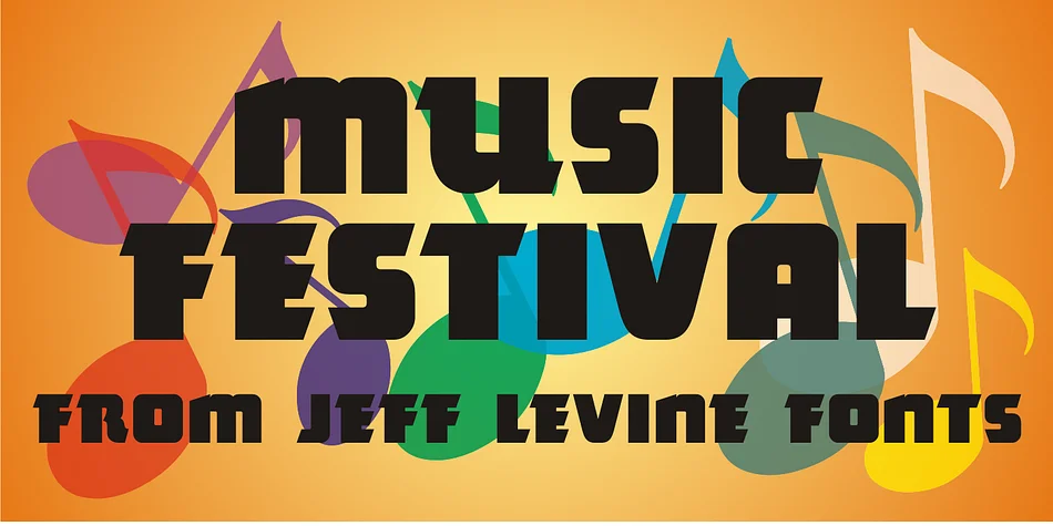 MUSIC FESTIVAL JNL by Jeff Levine Fonts — Display Font