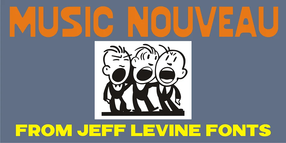 MUSIC NOUVEAU by Jeff Levine Fonts — Display Font