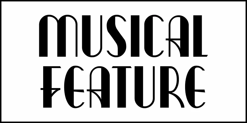 Musical Feature JNL by Jeff Levine Fonts — Display Font — thumbnail 2