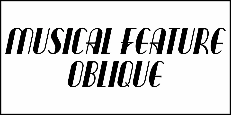Musical Feature JNL by Jeff Levine Fonts — Display Font — thumbnail 4
