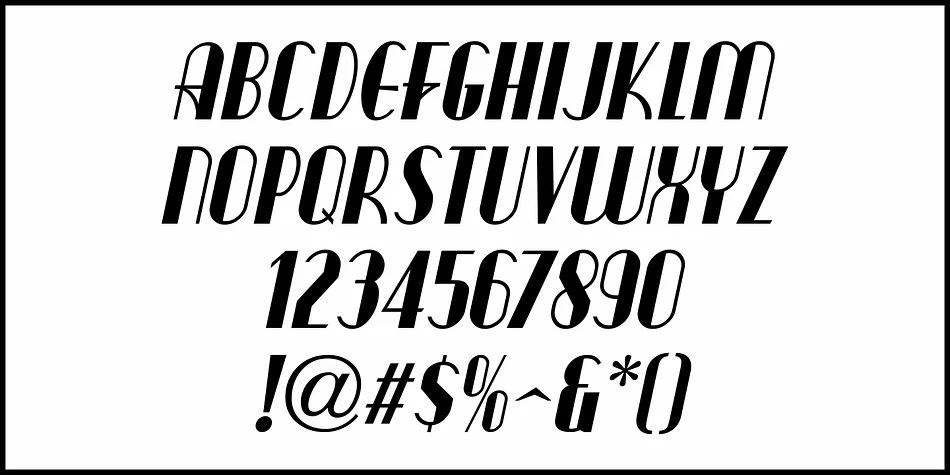 Musical Feature JNL by Jeff Levine Fonts — Display Font — thumbnail 5