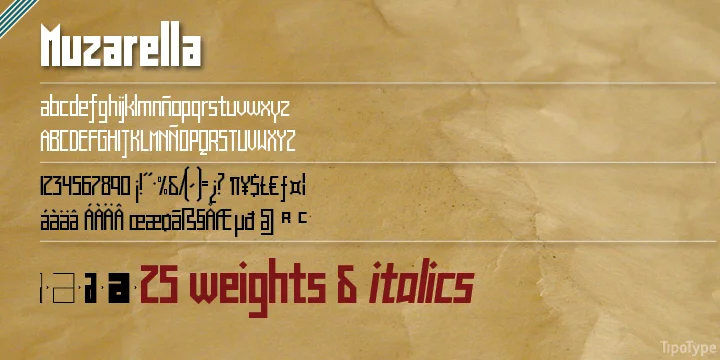 Muzarela by Underground — Display Font