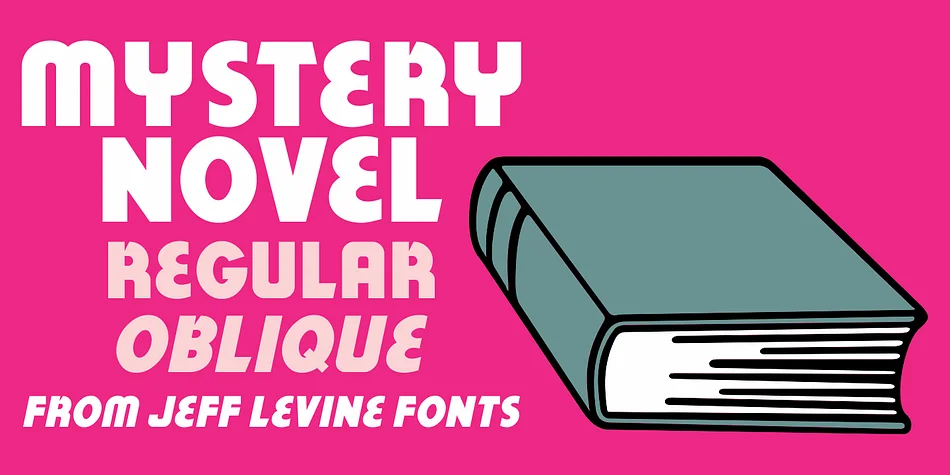 MYSTERY NOVEL JNL by Jeff Levine Fonts — Display Font