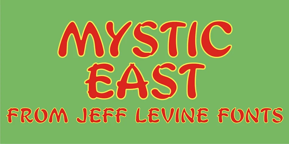 MYSTIC EAST JNL by Jeff Levine Fonts — Display Font