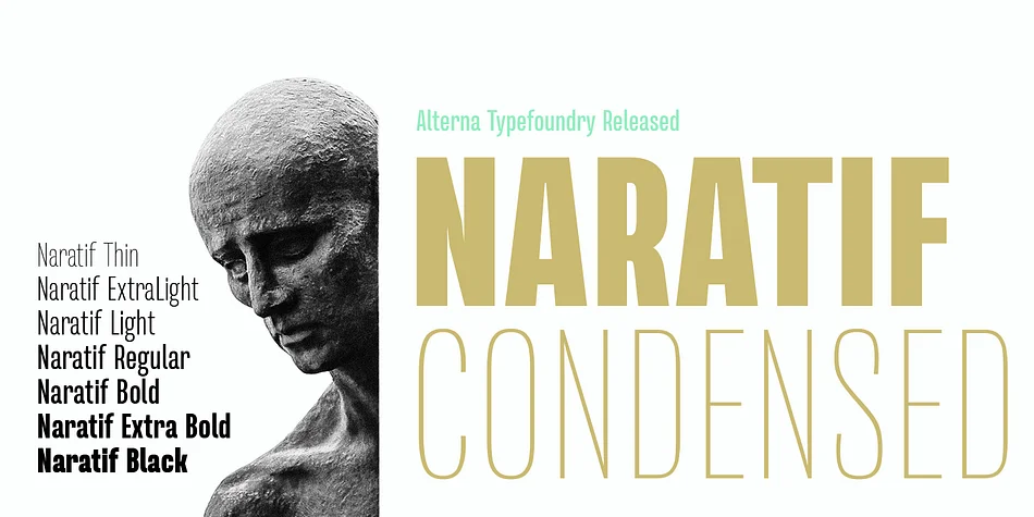 Naratif Condensed by Akufadhl β Dingbats Font
