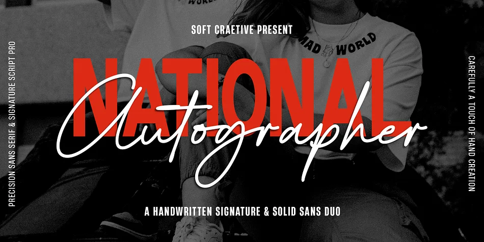 National Autographer by Soft Creative β Script Handwritten Font